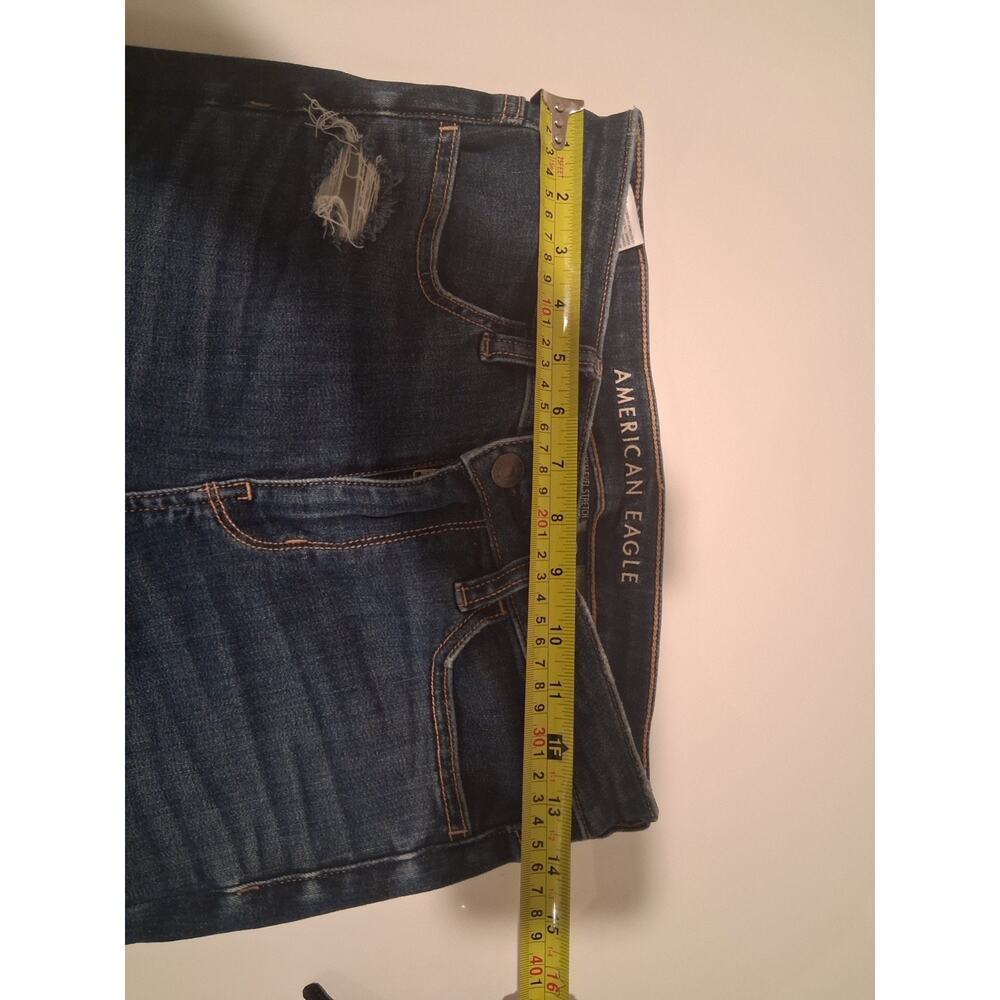 American Eagle Ne(x)t Level Stretch Hi-Rise Jegging Size 2 Short Distressed - Picture 9 of 14
